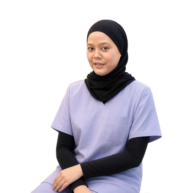Dr. Syaza, dental aesthetics clinician at Plux Dental
